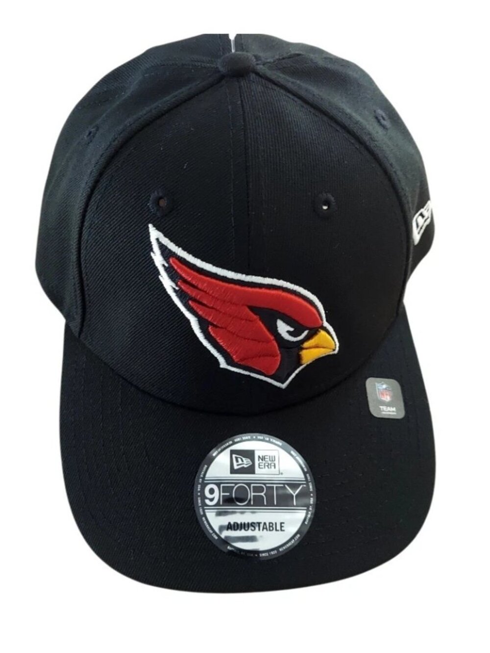 Arizona Cardinals Hat New Era 9 Forty Black Adjustable Strapback Cap OSFA